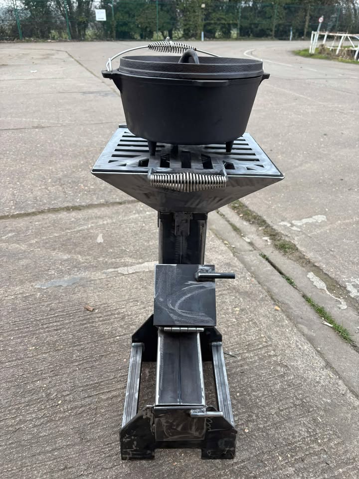 Rocket Stove Wood Burner Portable Camping Grill for Outdoor Cooking - Efficient, Eco-Friendly BBQ Cooker for Hiking & Backpacking