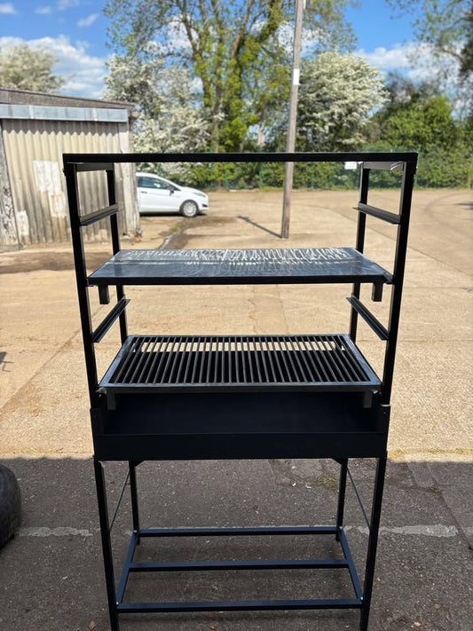 Heavy Duty Outdoor Barbecue Mangal Grill Large Meal Cooking BBQ Charcoal Steel