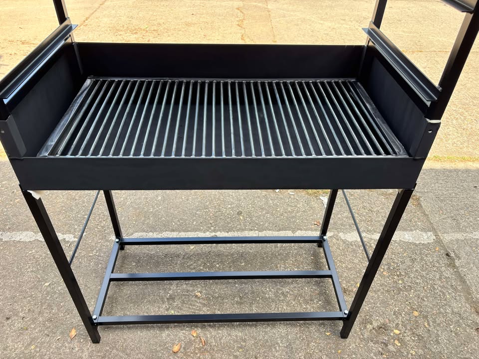 Heavy Duty Outdoor Barbecue Mangal Grill Large Meal Cooking BBQ Charcoal Steel