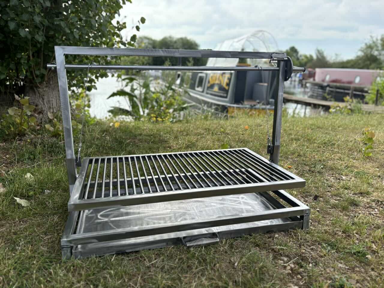 Argentine Iron Grill Asado Parrilla Argentina Grill Santa Maria Grill, Outdoor Kitchen, Open Fire Cooking