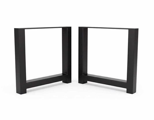 Pair of Industrial Metal Table Legs, Heavy Duty Steel Desk Dining table