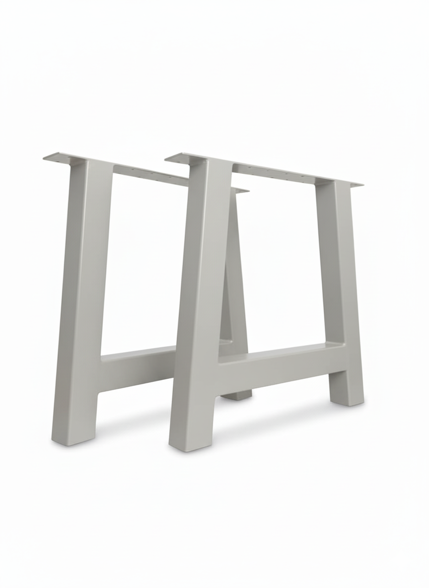 Heavy Duty Loft Style Table Legs Black Finish A-Frame for Dining Table Desk