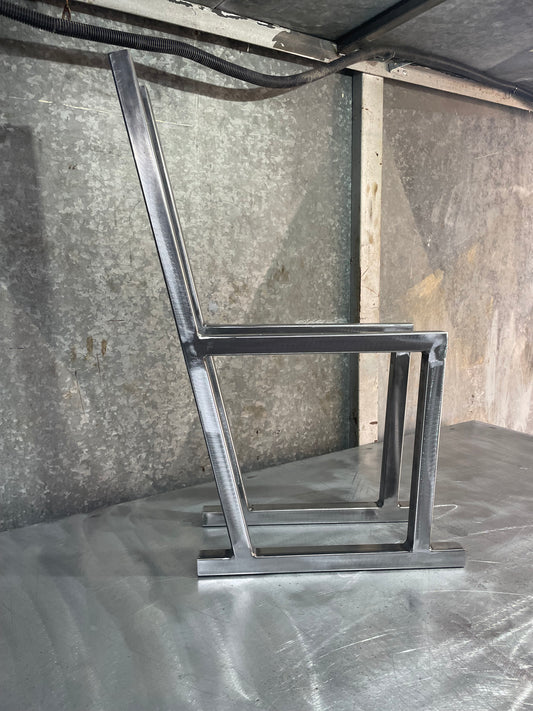 Set of 2 metal bench legs garden outdoor indoor hand made with Backrest