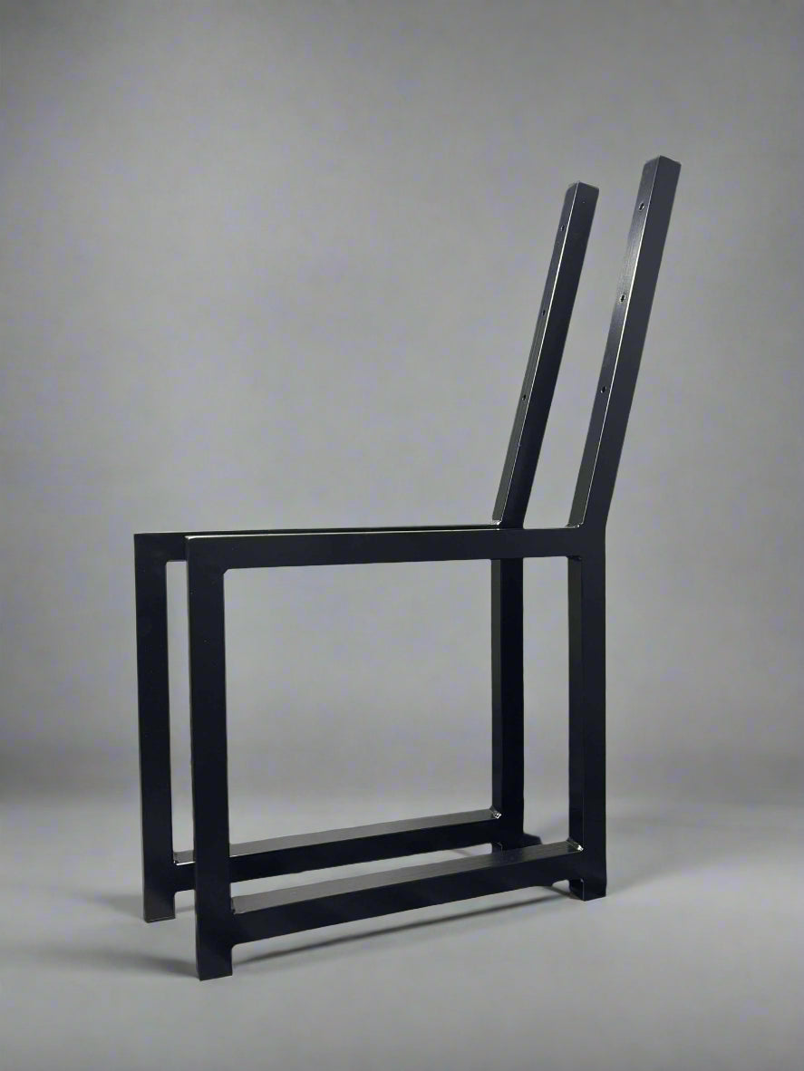 metal bench legs with back rest set of 2 hand made industrial heavy duty