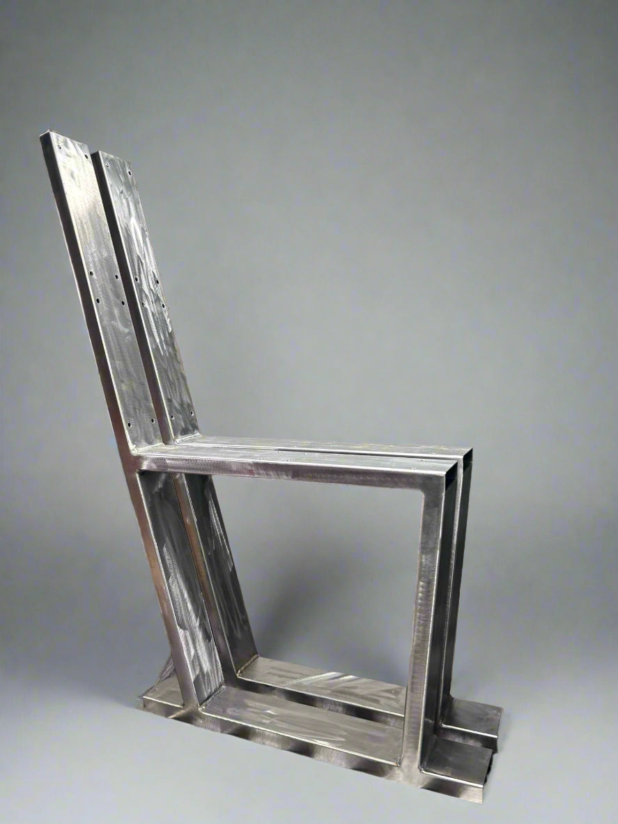 Metal Bench Legs with Back Rest - Stylish Support for DIY Projects, Industrial Furniture, & Home Decor