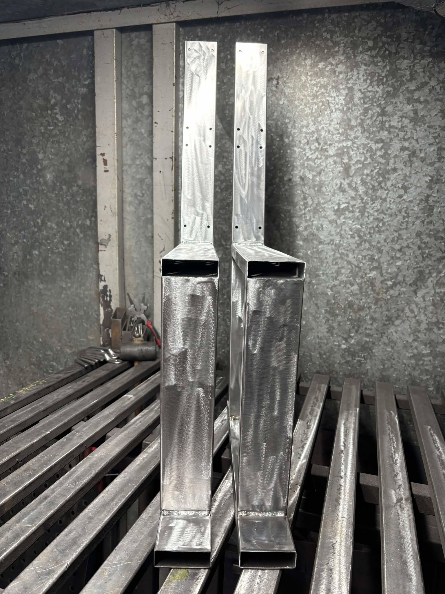 Metal Bench Legs with Back Rest - Stylish Support for DIY Projects, Industrial Furniture, & Home Decor