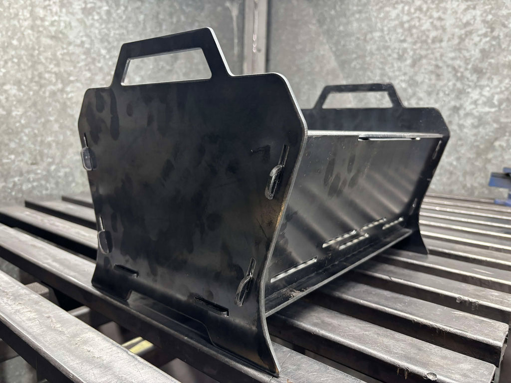 Collapsible Barbeque Fire Pit - Heavy Duty Outdoor Wood Burner Stove for Camping & Backyard Cooking