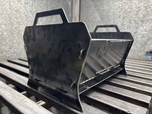 Collapsible Barbeque Fire Pit - Heavy Duty Outdoor Wood Burner Stove for Camping & Backyard Cooking