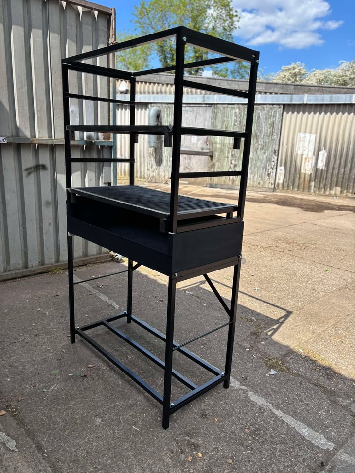 Heavy Duty Outdoor Barbecue Mangal Grill Large Meal Cooking BBQ Charcoal Steel