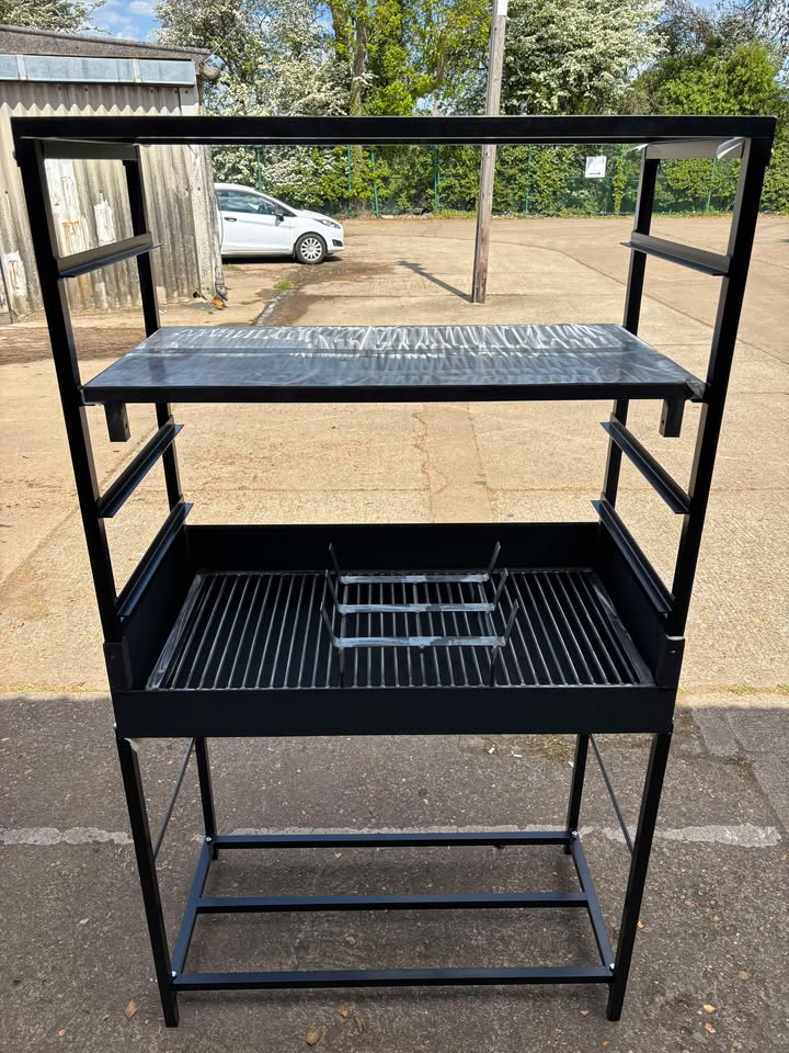 Heavy Duty Outdoor Barbecue Mangal Grill Large Meal Cooking BBQ Charcoal Steel