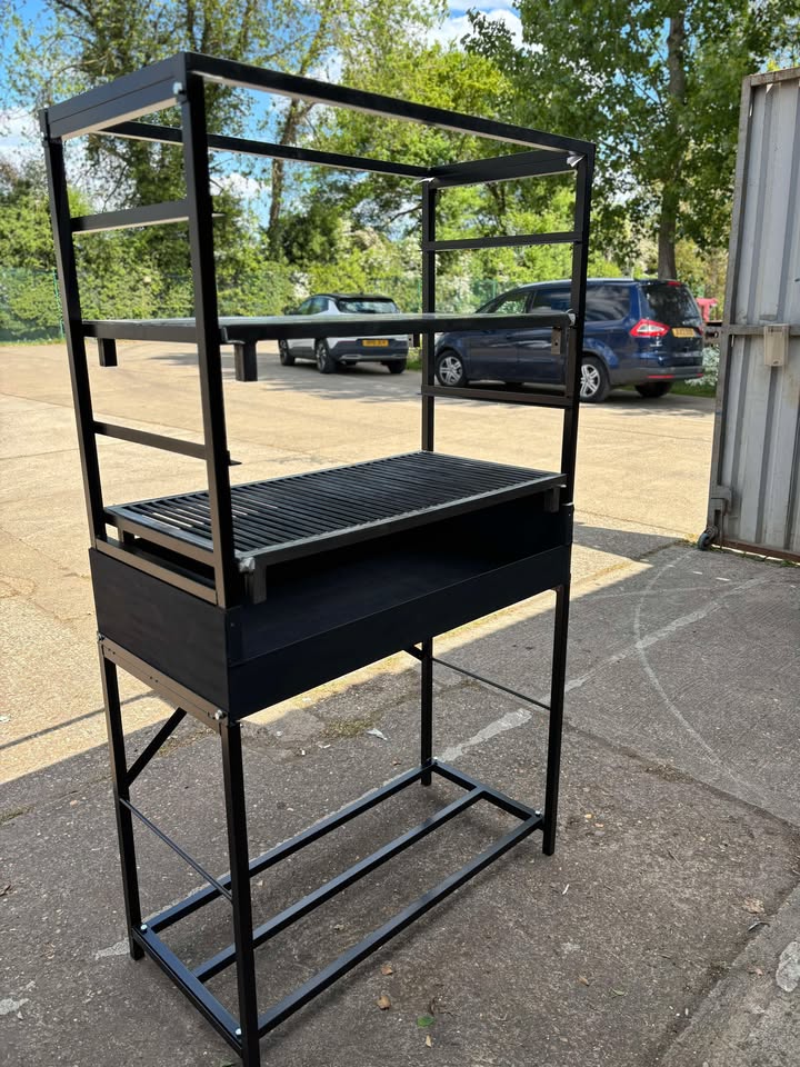 Heavy Duty Outdoor Barbecue Mangal Grill Large Meal Cooking BBQ Charcoal Steel