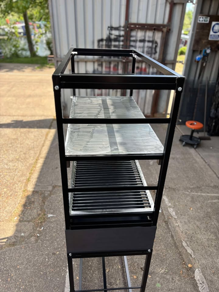 Heavy Duty Outdoor Barbecue Mangal Grill Large Meal Cooking BBQ Charcoal Steel