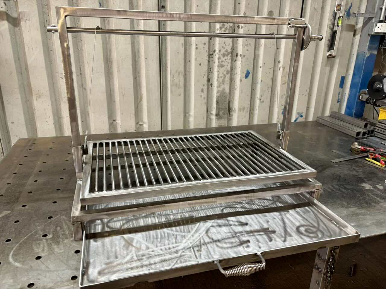 Argentine Iron Grill Asado Parrilla Argentina Grill Santa Maria Grill, Outdoor Kitchen, Open Fire Cooking