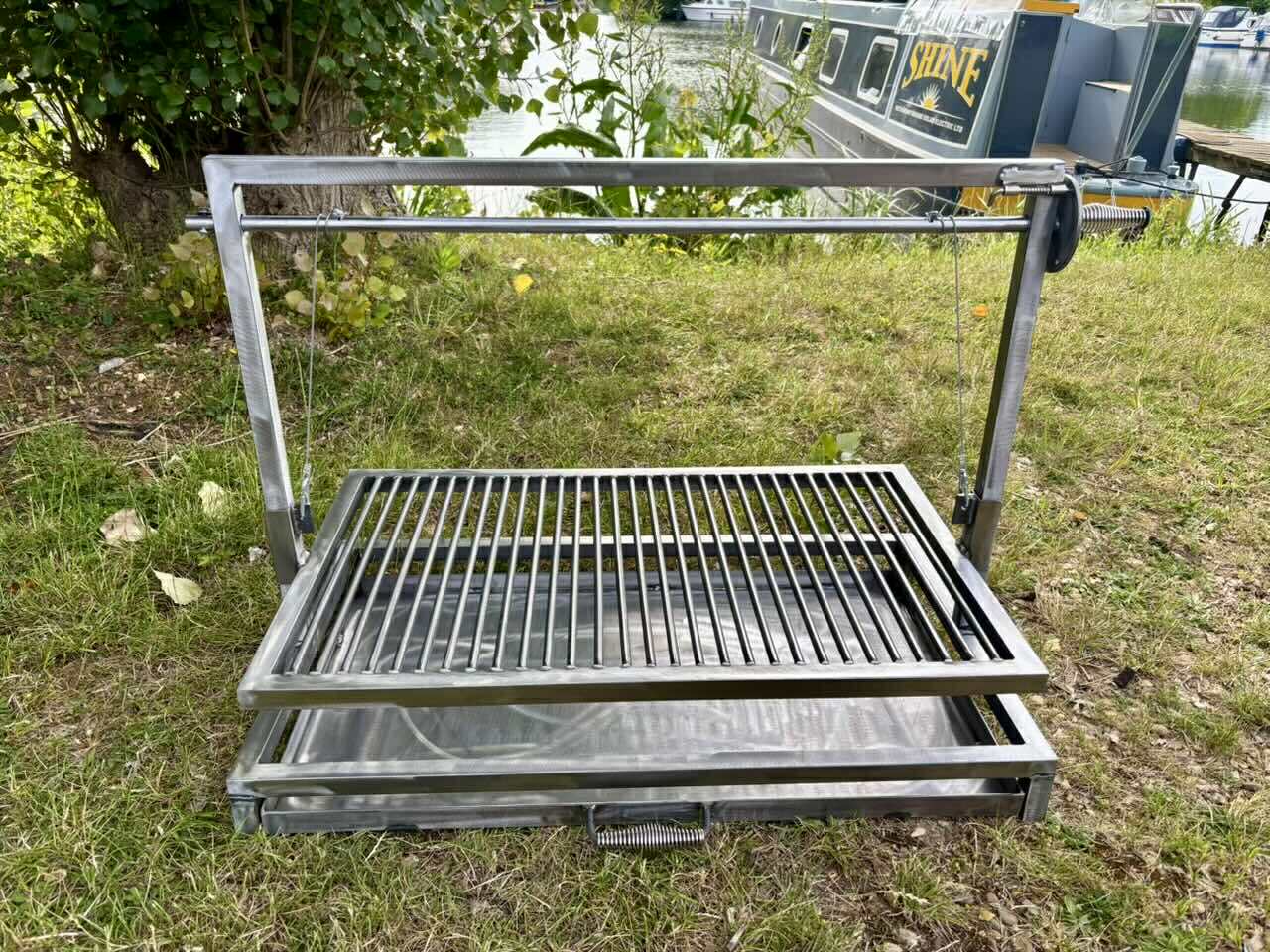 Argentine Iron Grill Asado Parrilla Argentina Grill Santa Maria Grill, Outdoor Kitchen, Open Fire Cooking