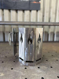 Heavy Duty Charcoal Chimney Starter | Hexagon Steel BBQ Lighter | Industrial Welded Fire Starter | Indestructible Grilling Gift for Dad