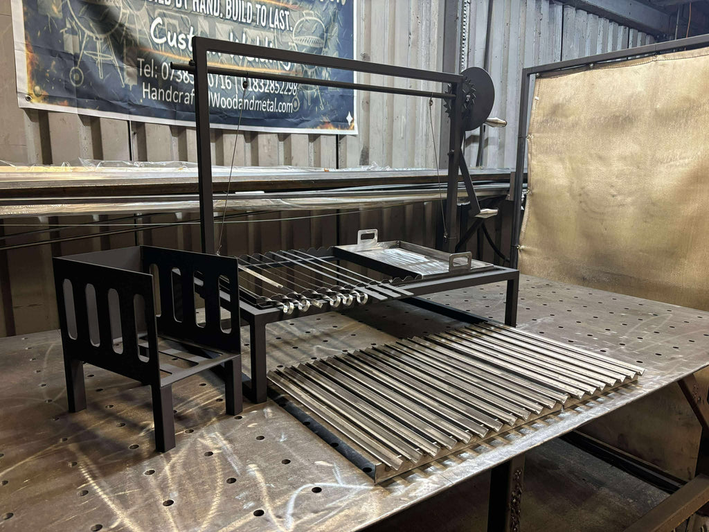 Custom Heavy Duty BBQ Grill with Height Adjustment – Free UK Delivery