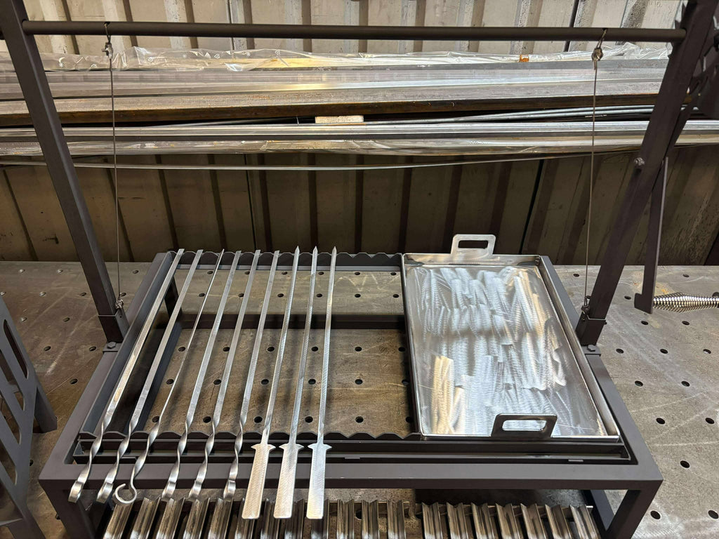 Custom Heavy Duty BBQ Grill with Height Adjustment – Free UK Delivery