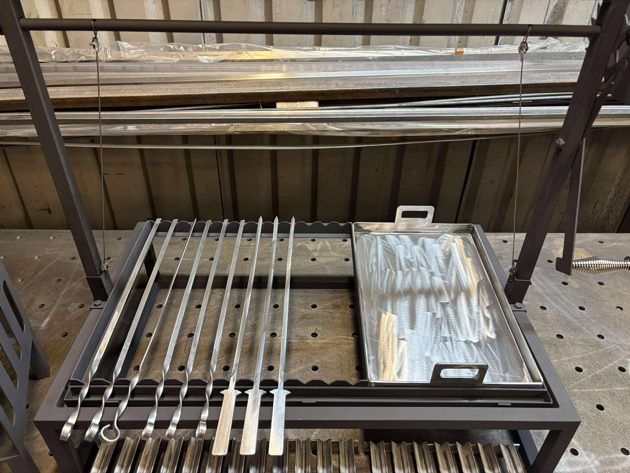 Custom Heavy Duty BBQ Grill with Height Adjustment – Free UK Delivery