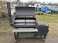 Heavy Duty Offset BBQ Smoker Charcoal Grill Pit | Custom Built Handmade Steel Meat Smoker for Competition, Catering, Patio Cooking