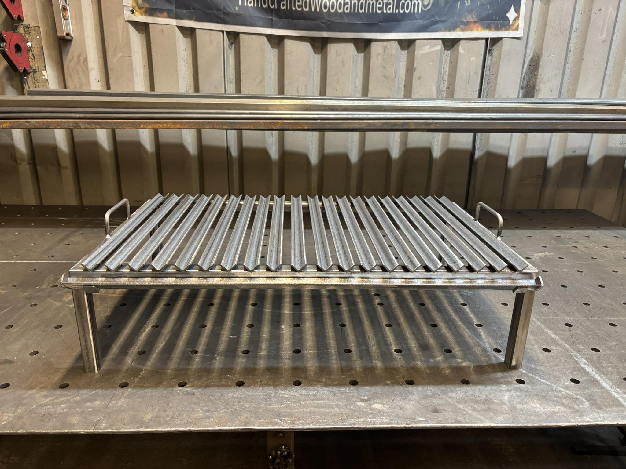 Heavy Duty Argentine V-Grate Grill – Handcrafted Steel Parrilla