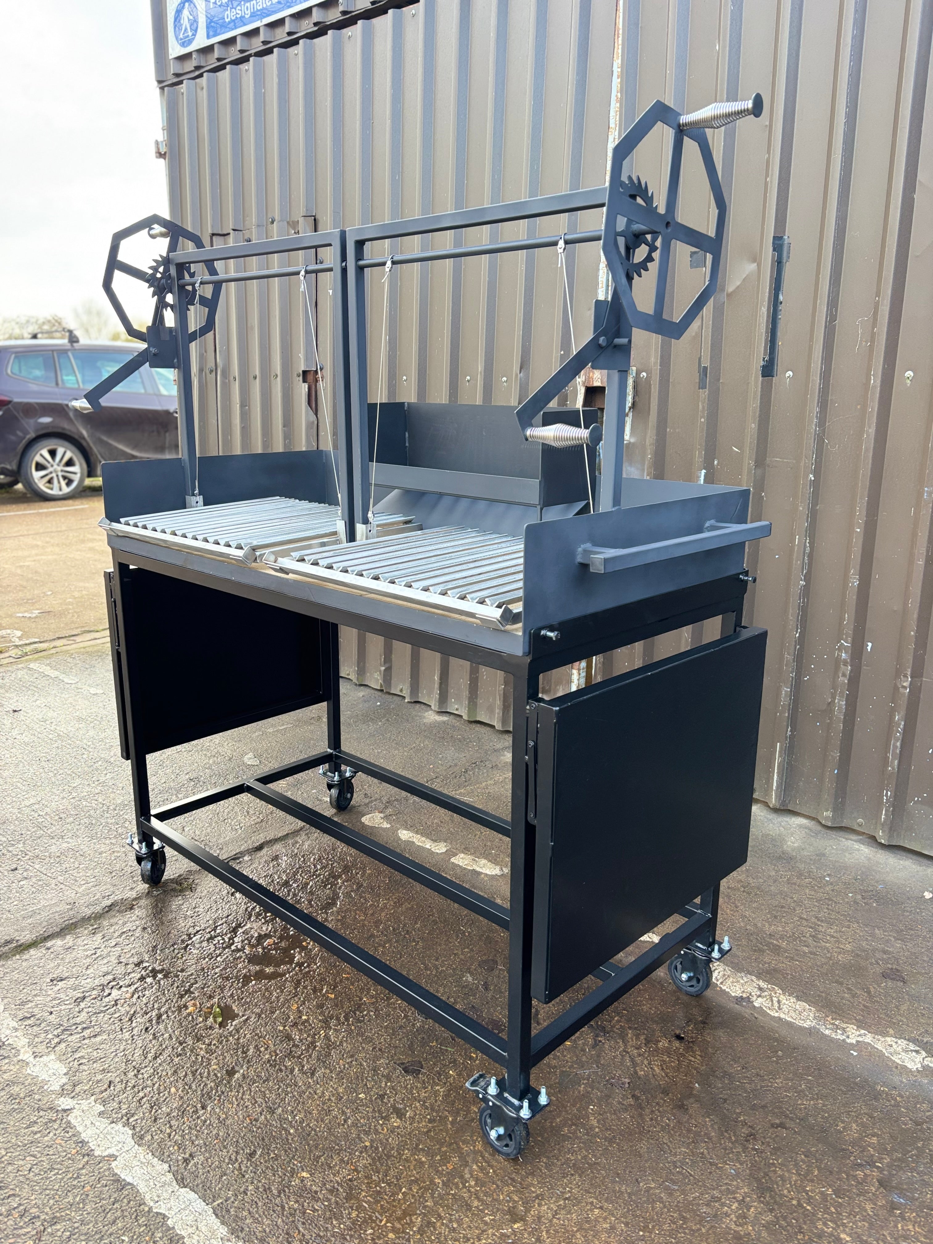 Santa Maria Argentina asado barbecue grill station