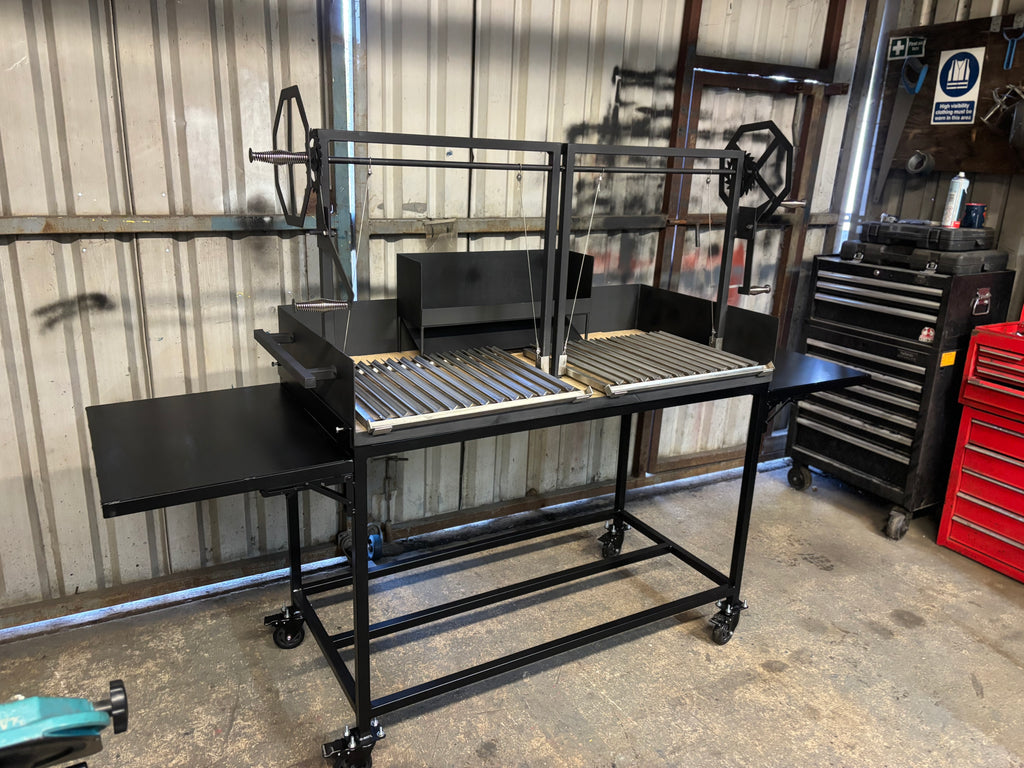 Santa Maria Argentina asado barbecue grill station