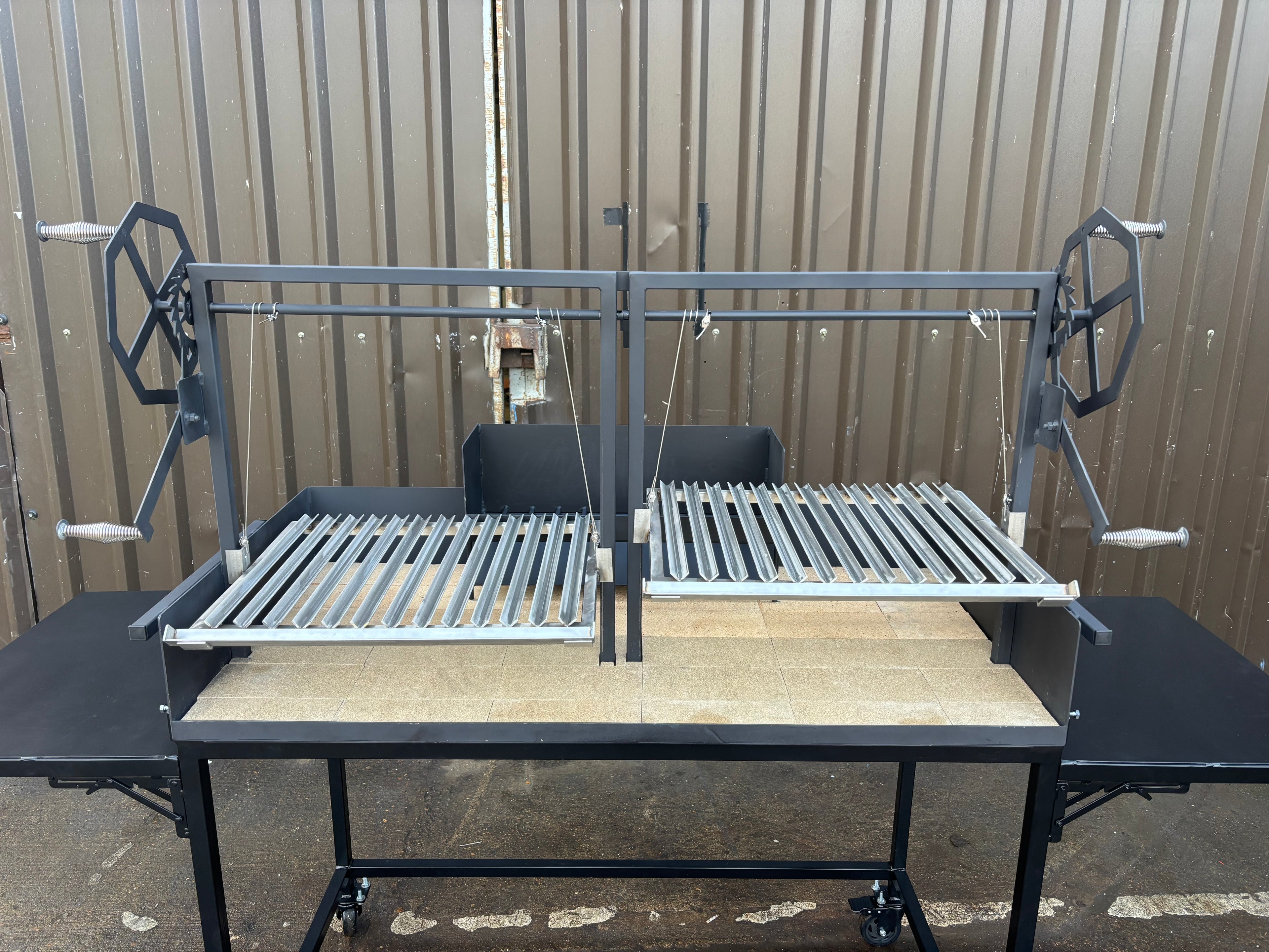 Santa Maria Argentina asado barbecue grill station