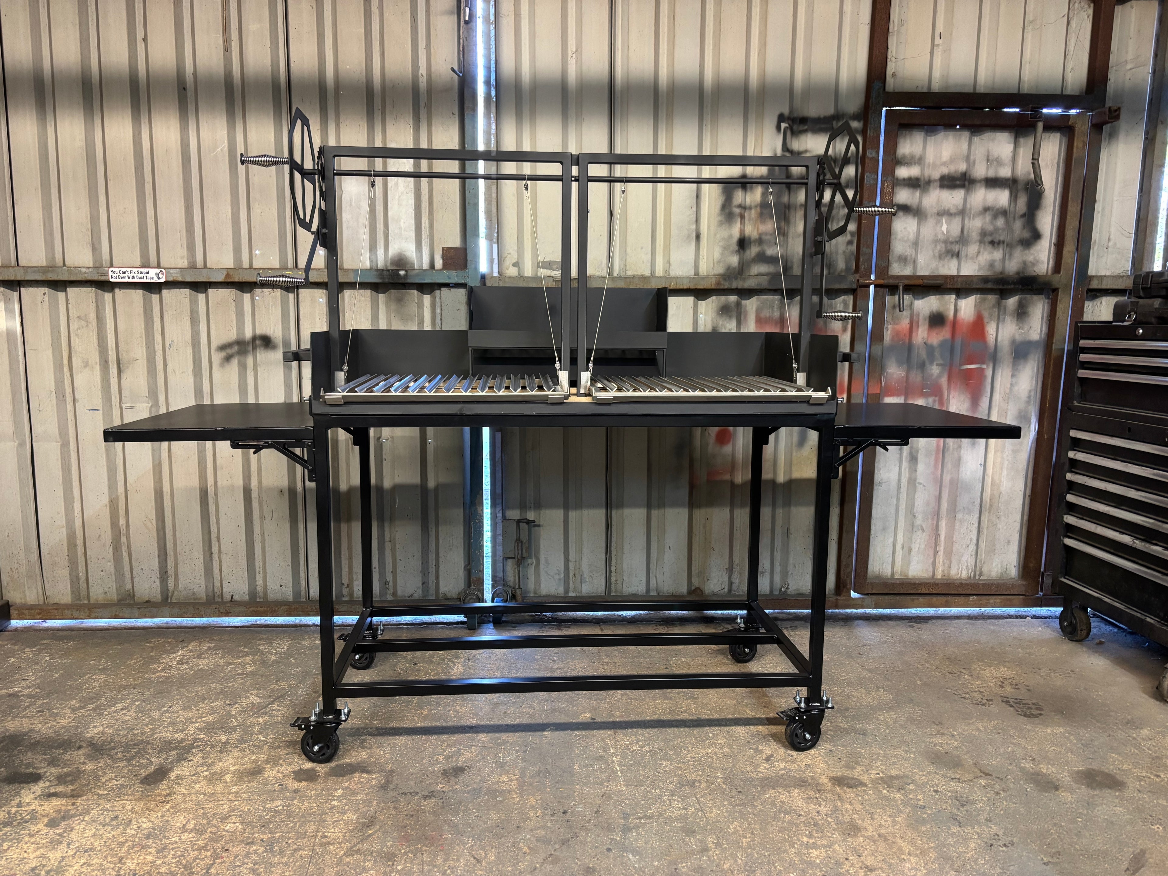 Santa Maria Argentina asado barbecue grill station