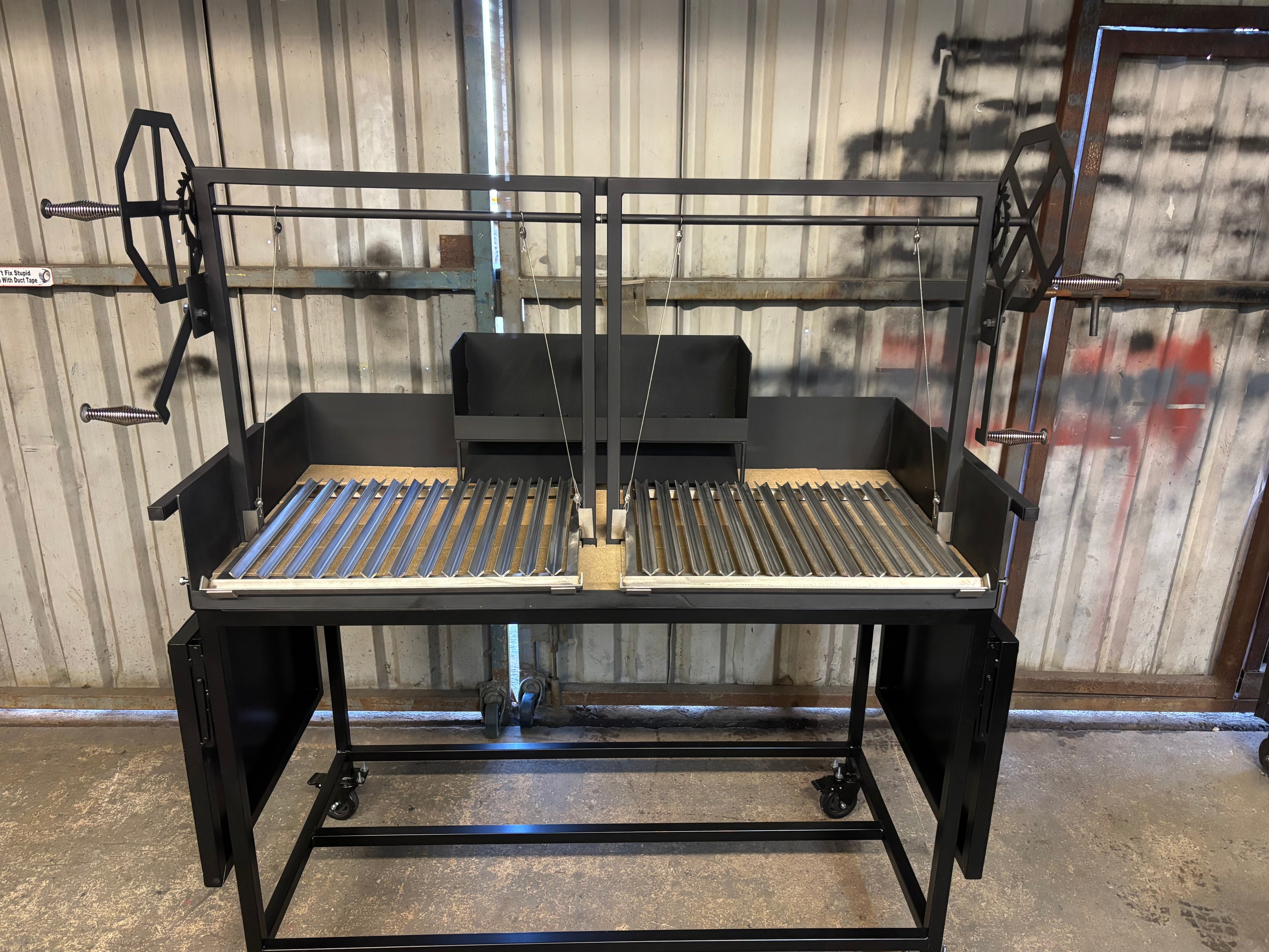 Santa Maria Argentina asado barbecue grill station