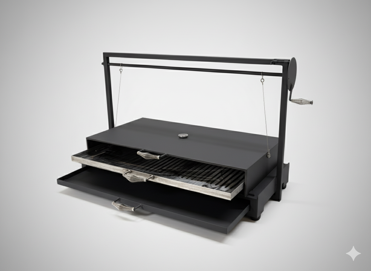 Argentine Iron Grill Asado Parrilla Argentina Grill Santa Maria Grill, Outdoor Kitchen, Open Fire Cooking