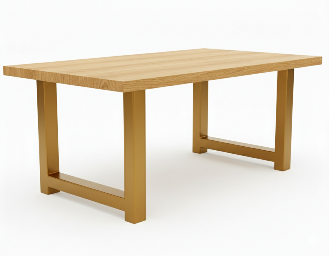 Pair of Industrial Metal Table Legs, Heavy Duty Steel Desk Dining table