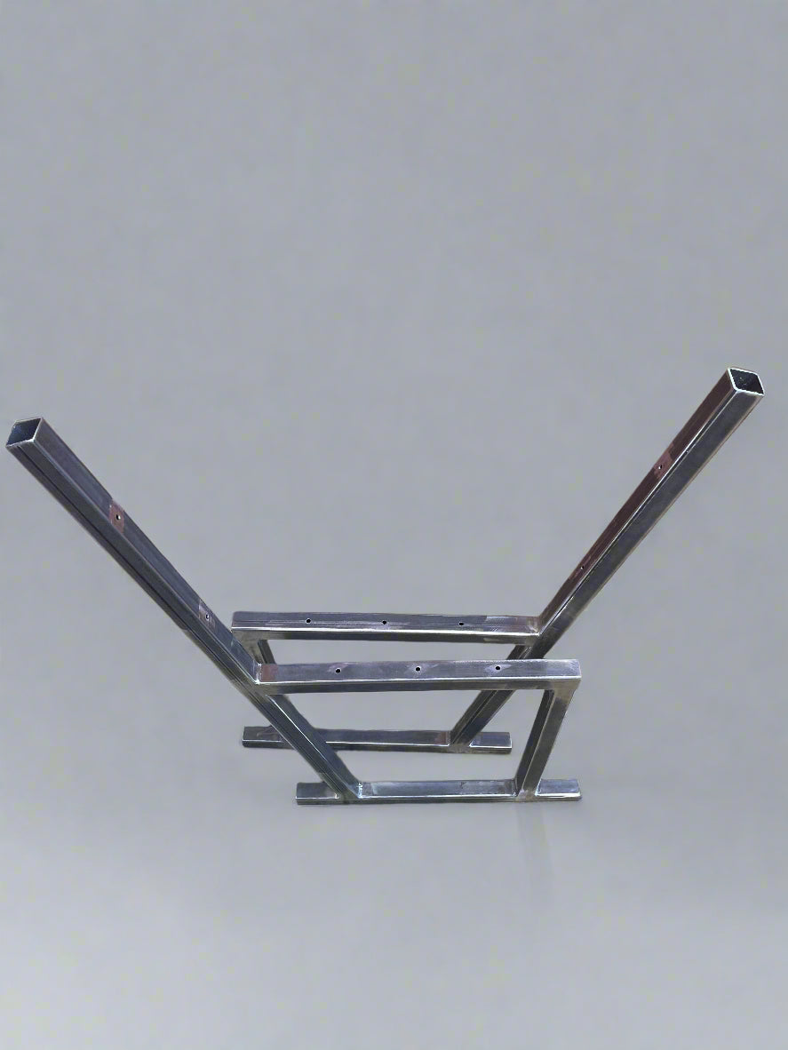 Set of 2 metal bench legs garden outdoor indoor hand made with Backrest