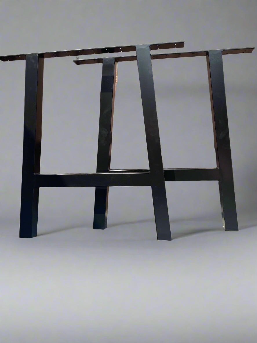 Set Of 2 A frame metal bench legs industrial bespoke hand made