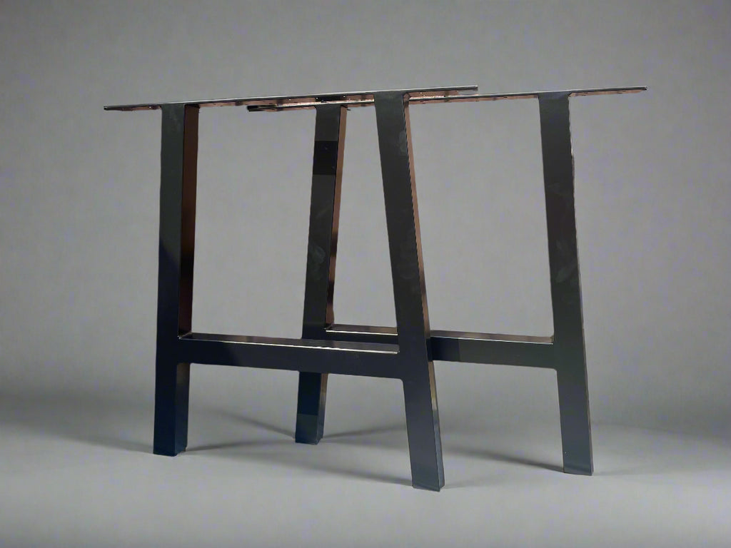 Set Of 2 A frame metal bench legs industrial bespoke hand made