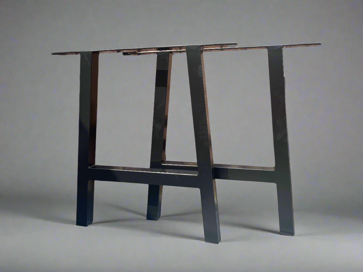 Set Of 2 A frame metal bench legs industrial bespoke hand made