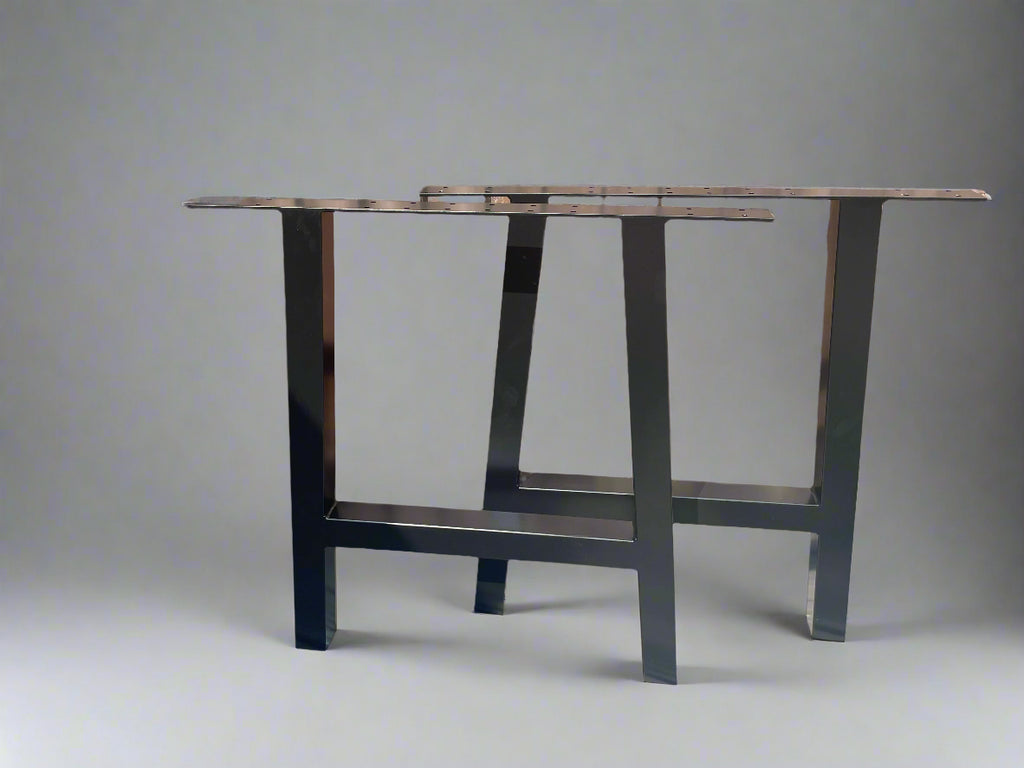 Set Of 2 A frame metal bench legs industrial bespoke hand made