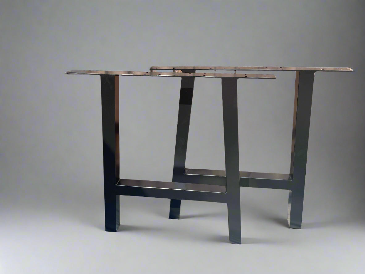 Set Of 2 A frame metal bench legs industrial bespoke hand made