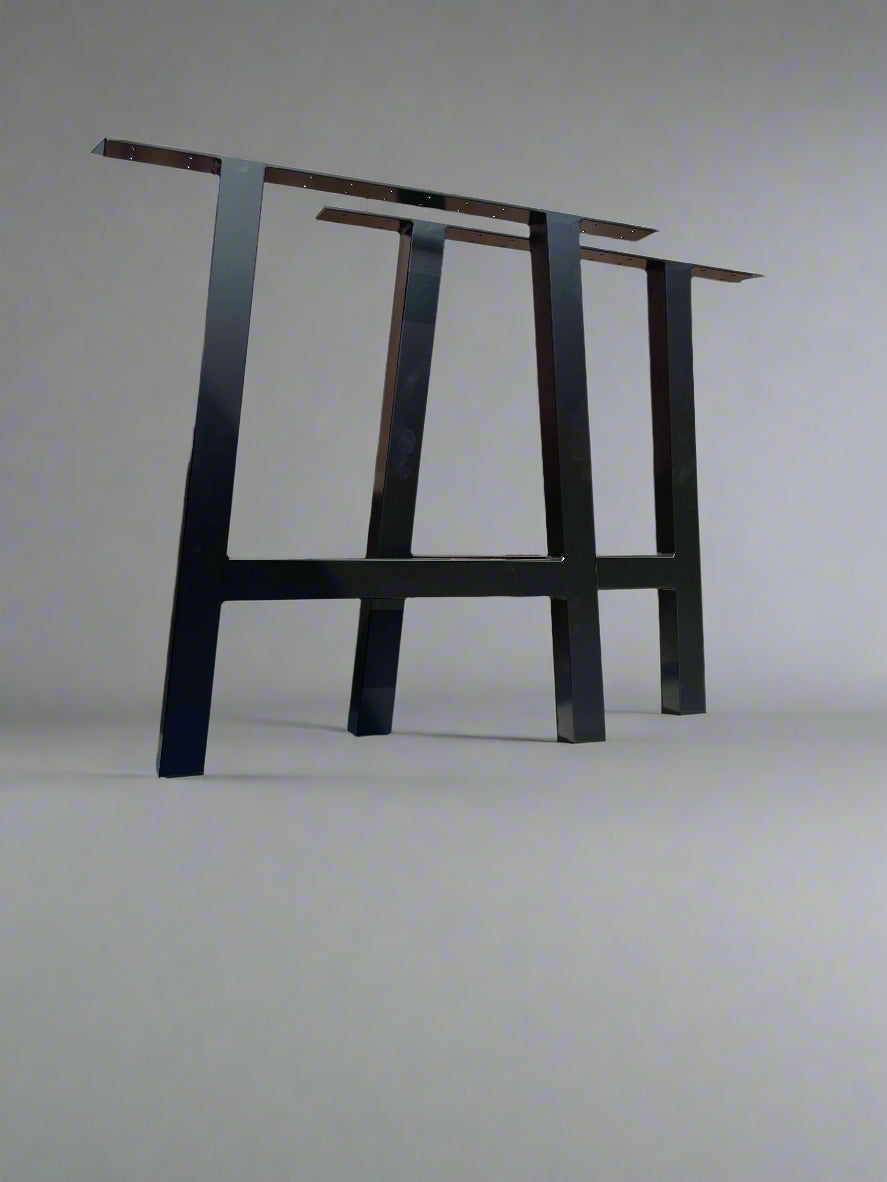 Set Of 2 A frame metal bench legs industrial bespoke hand made