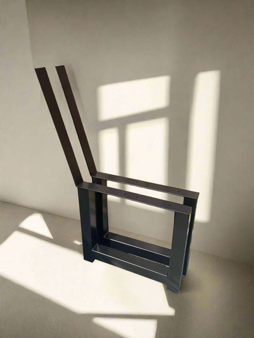 Metal Bench legs pair solid metal garden bench hand made solid scaffold bespoke