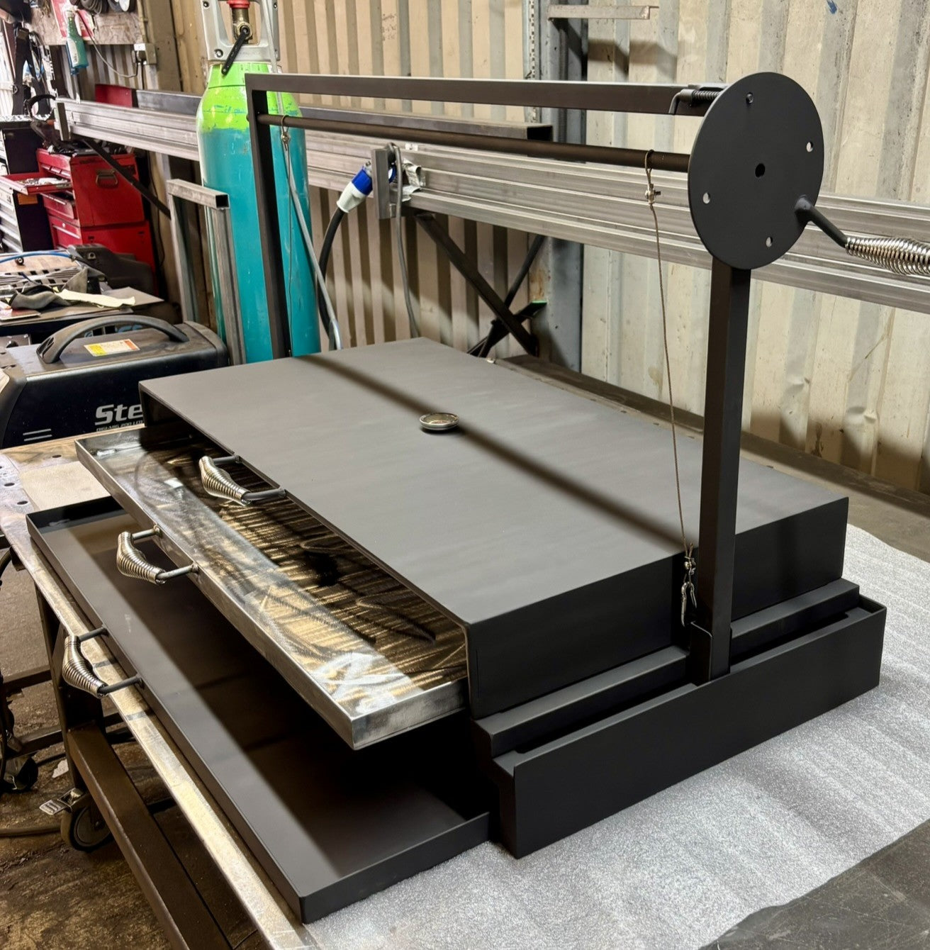 Argentine Iron Grill Asado Parrilla Argentina Grill Santa Maria Grill, Outdoor Kitchen, Open Fire Cooking