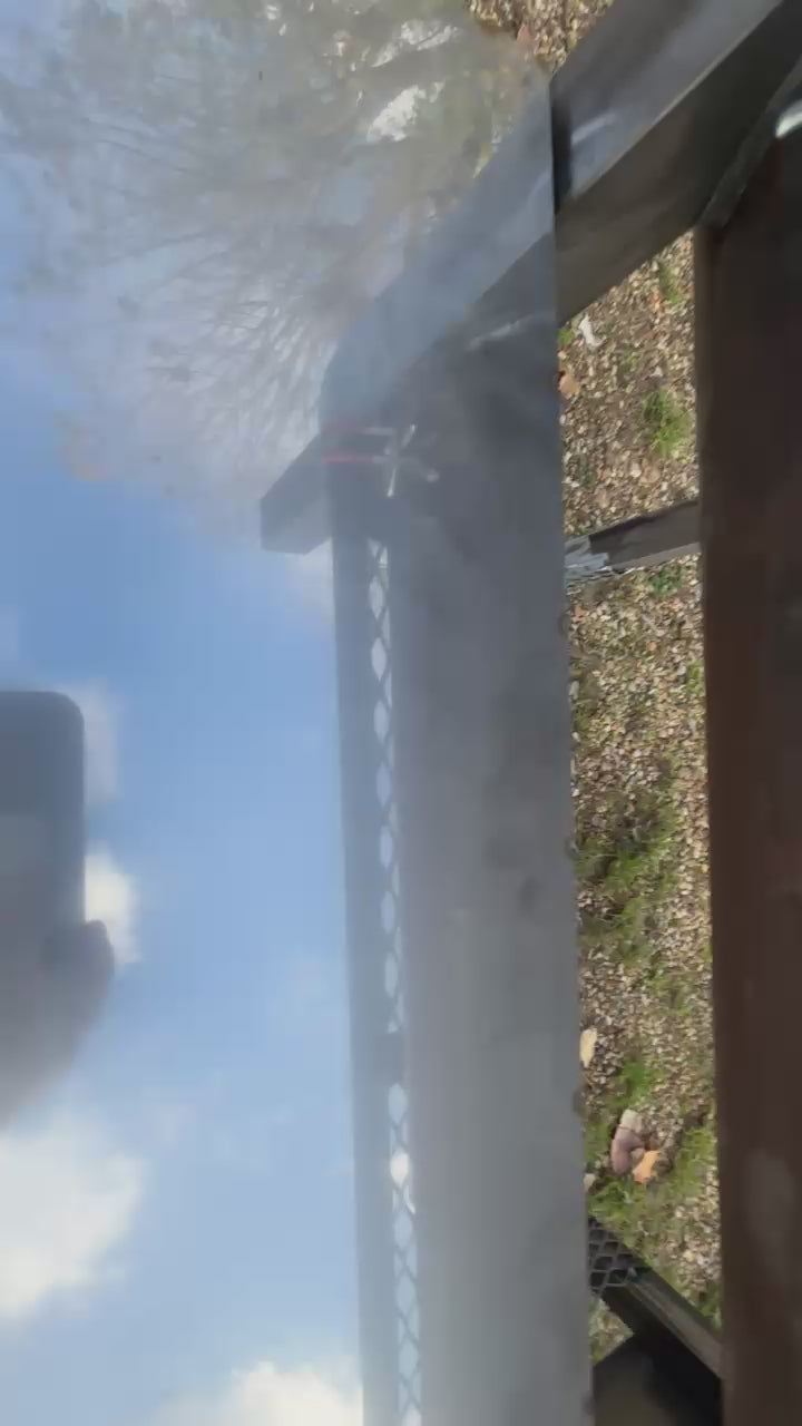 Heavy Duty Offset BBQ Smoker Charcoal Grill Pit | Custom Built Handmade Steel Meat Smoker for Competition, Catering, Patio Cooking