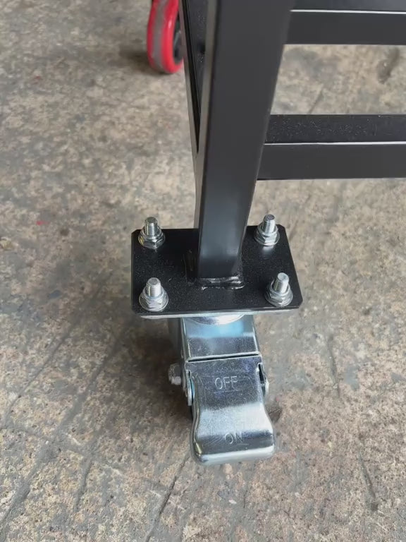 Large Outdoor Charcoal Grill | Industrial Rolling BBQ Station | Made-to-Order | 100cm Firebox with Plancha