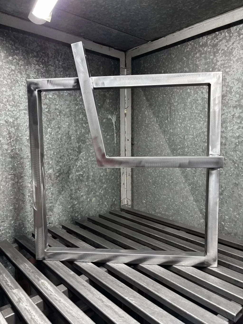 Heavy duty Pair of metal bench legs with backrest