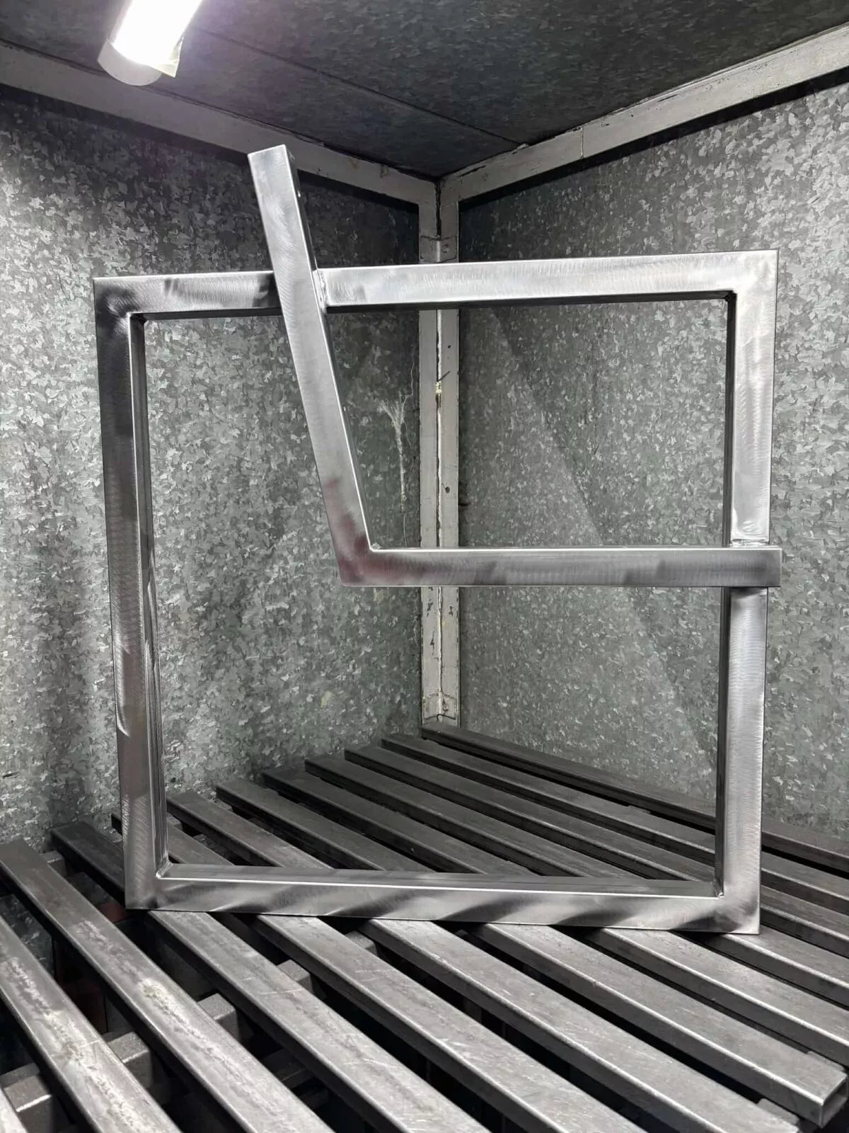 Heavy duty Pair of metal bench legs with backrest